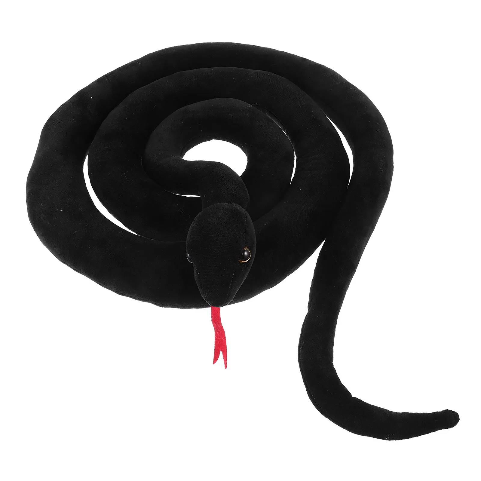 Large Artificial Snake Realistic Simulation Flexible Sturdy Cloth PP Cotton Decorative Prop for Halloween Gathering Scare Prank