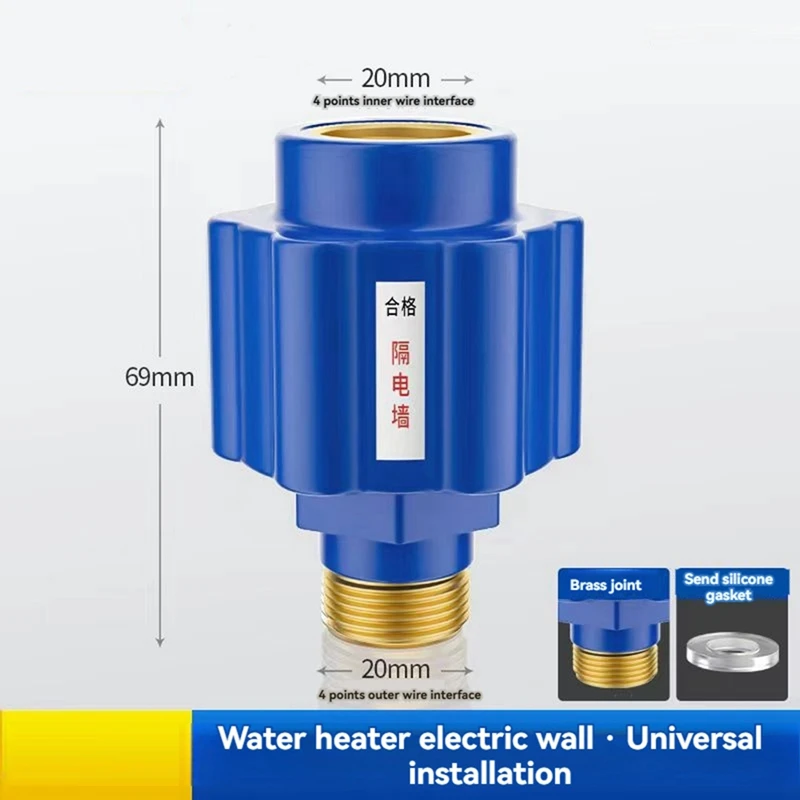 4Pcs [Thickened Copper Teeth] Electric Water Heater Anti-Electric Wall Household Water Heater Fittings