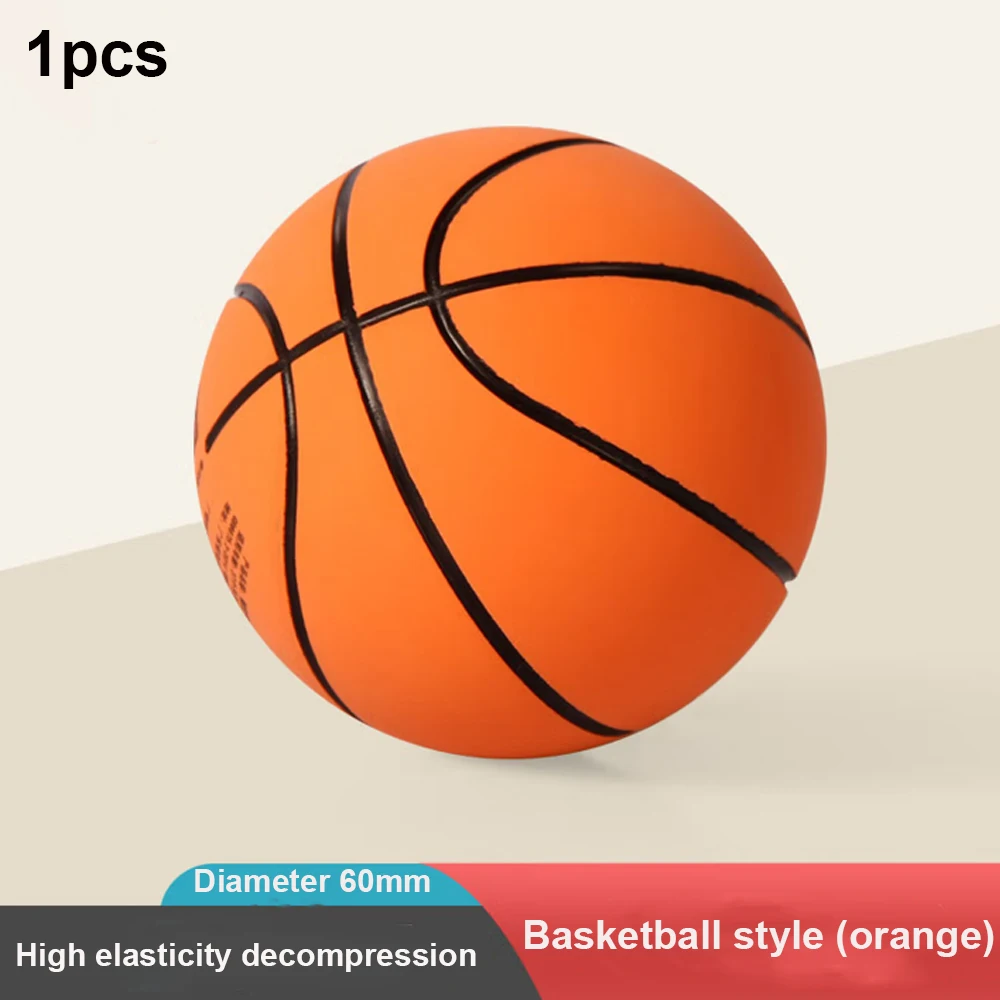 Single/Multiple Combination Elastic Ball Toy Rubber High elasticity decompression Orange Yellow Blue Tricolor Small Basketball