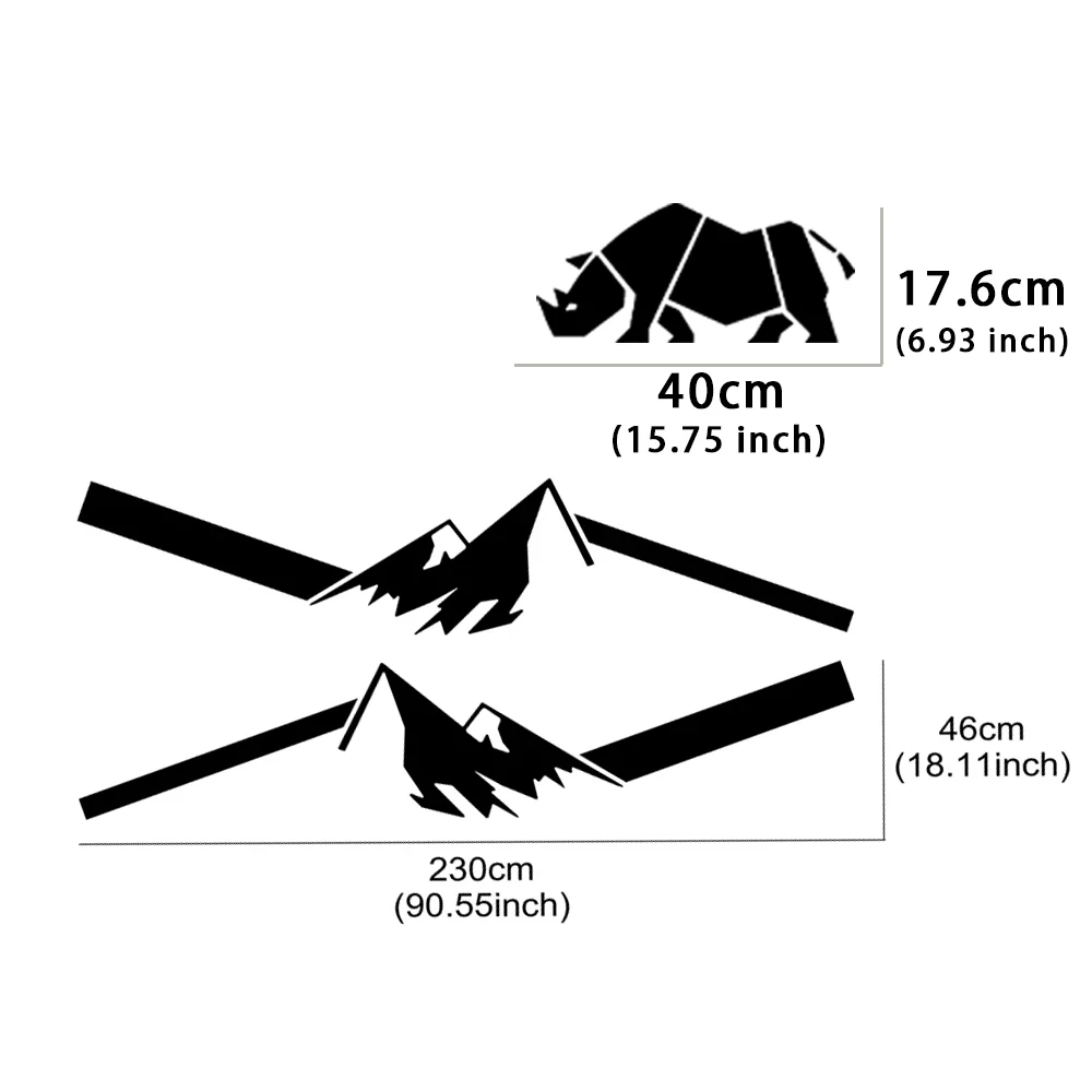 Car Door Side Stickers Kit for SUZUKI JIMNY JB64 JB74 Rhino Auto Boby Stripe Decal Waterproof Vinyl Film Car Accessorie Exterior