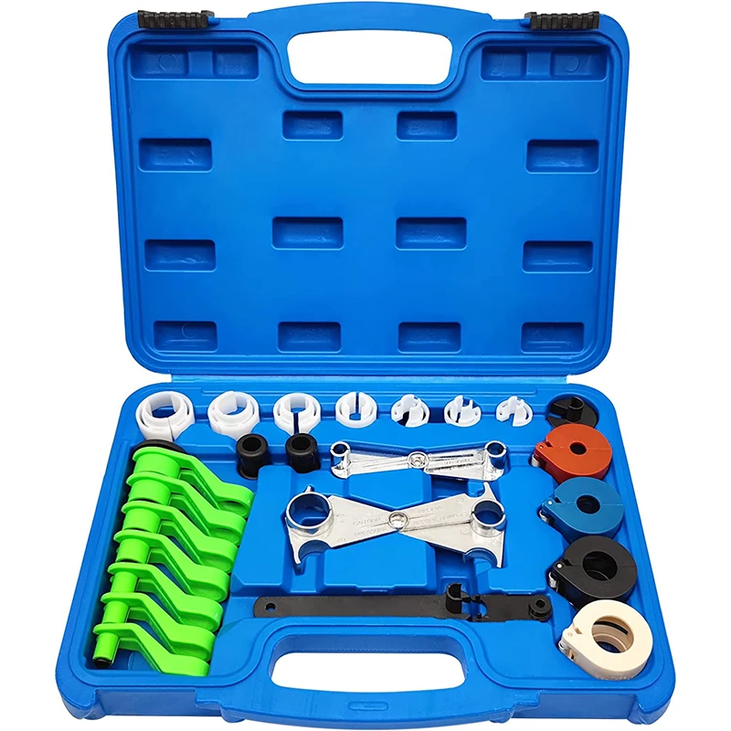 

25 pcs Master Quick Disconnect Tool Kit Fuel Line Automotive Air Conditioner and Transmission Oil Cooler Line