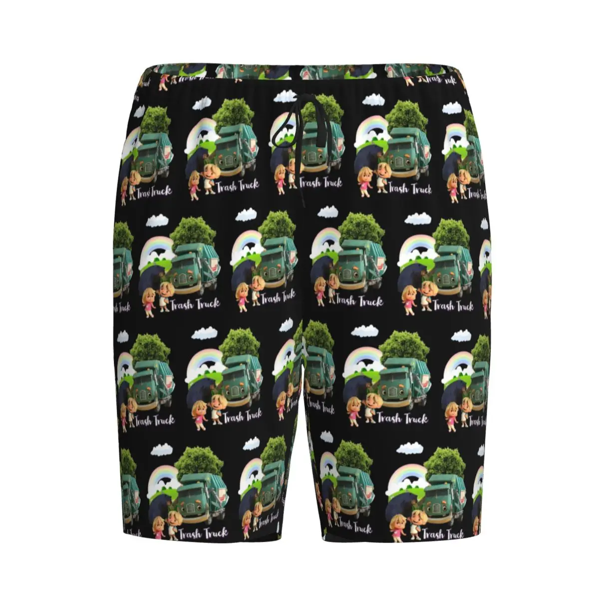 

Анимация мусоровоза на заказ, шорты Netflix с изображением мусоровоза, мужские пижамные штаны, брюки для сна и отдыха, нижняя часть пижамы