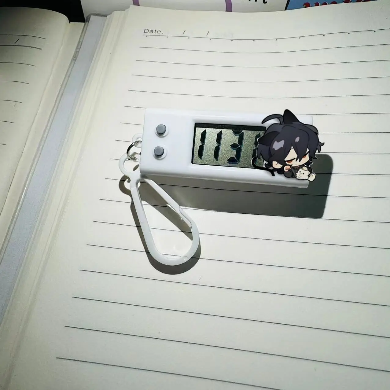 مجموعة نجوم ساعة حائط صغيرة ، اختبار طالب مخصص ساعة إلكترونية صغيرة ، قلادة حقيبة مدرسية جميلة ، Ayase Mayoi Hibiki Wataru