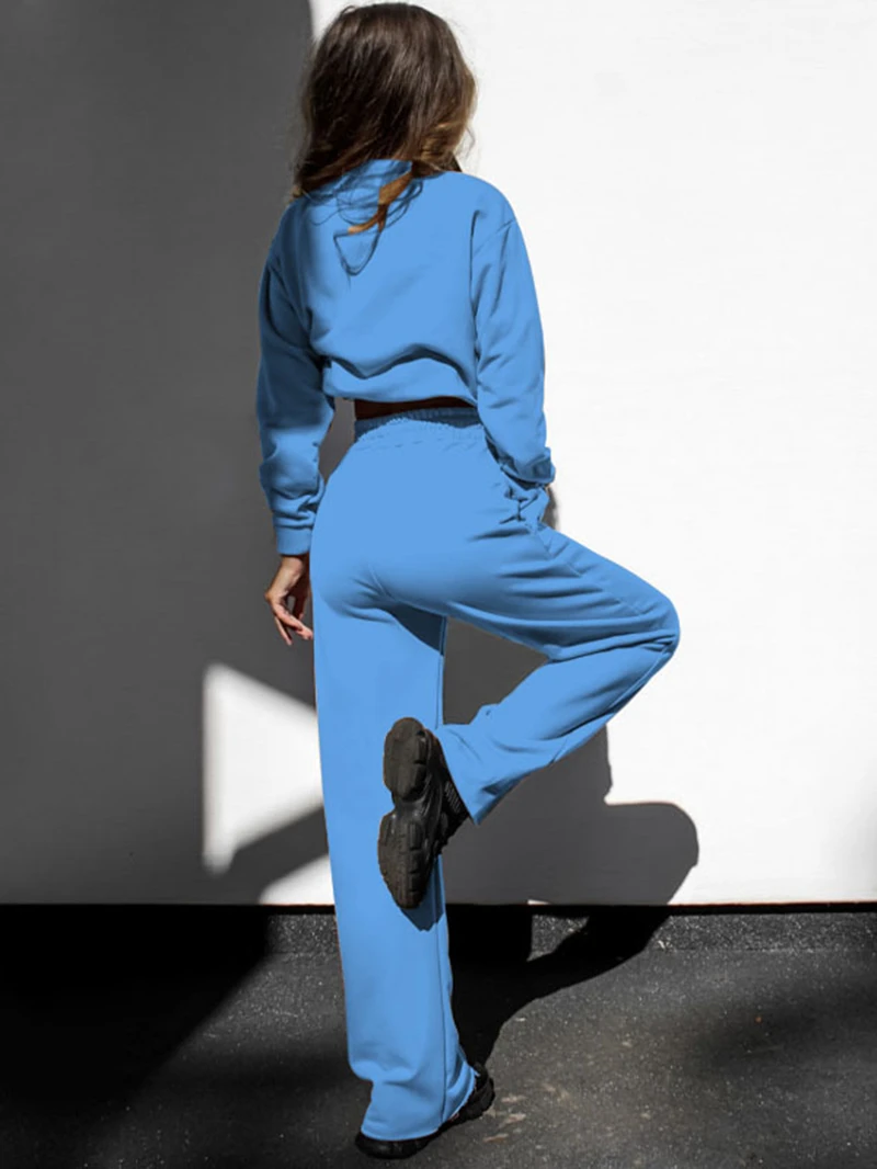 ストリートウェア ツーピースセット レディース 秋服 ポケット付きジャケット トップス＆パンツセット サファリスタイル セットアップ
