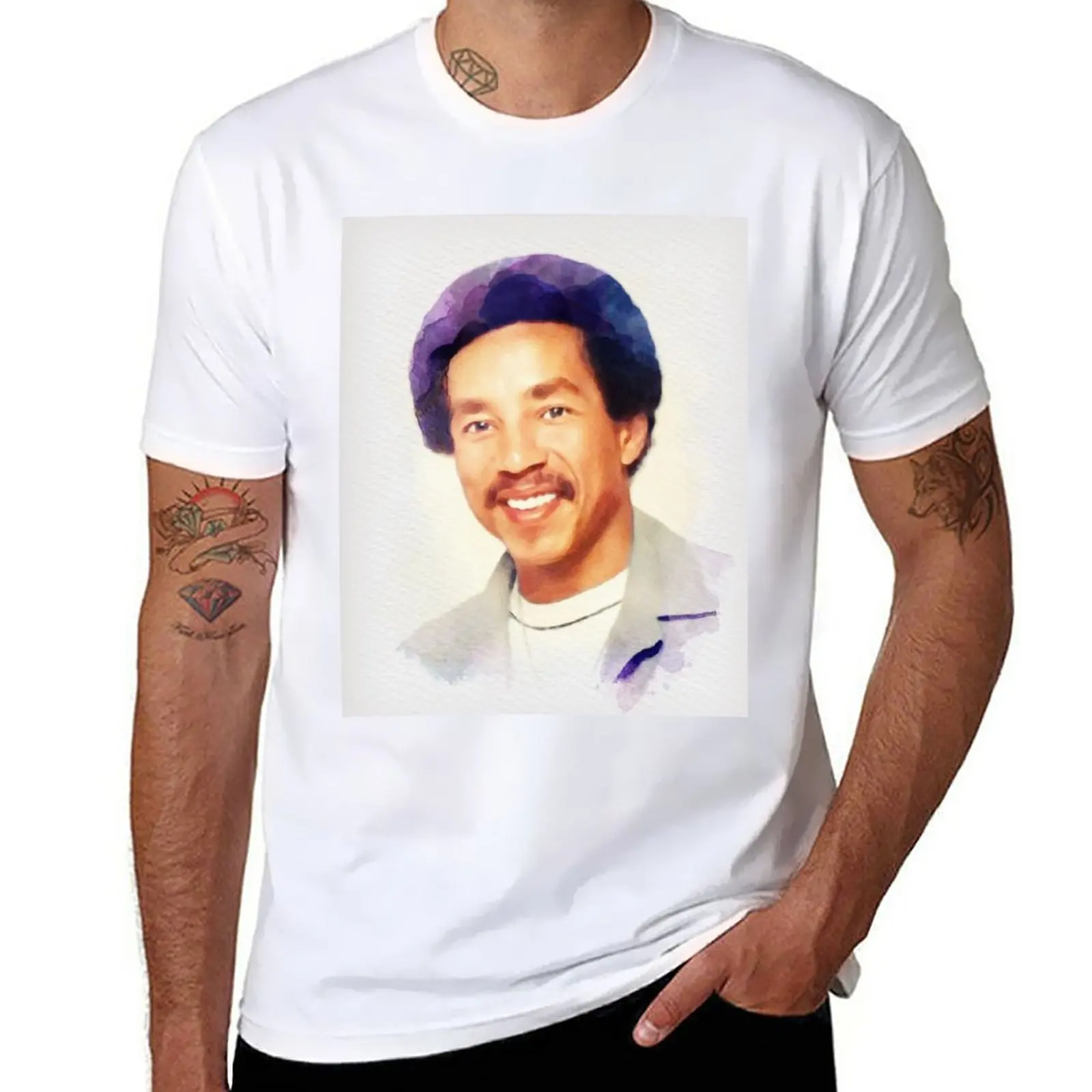 

Smokey Robinson, Music Legend T-Shirt sweat summer top customs korean fashion men graphic t shirts