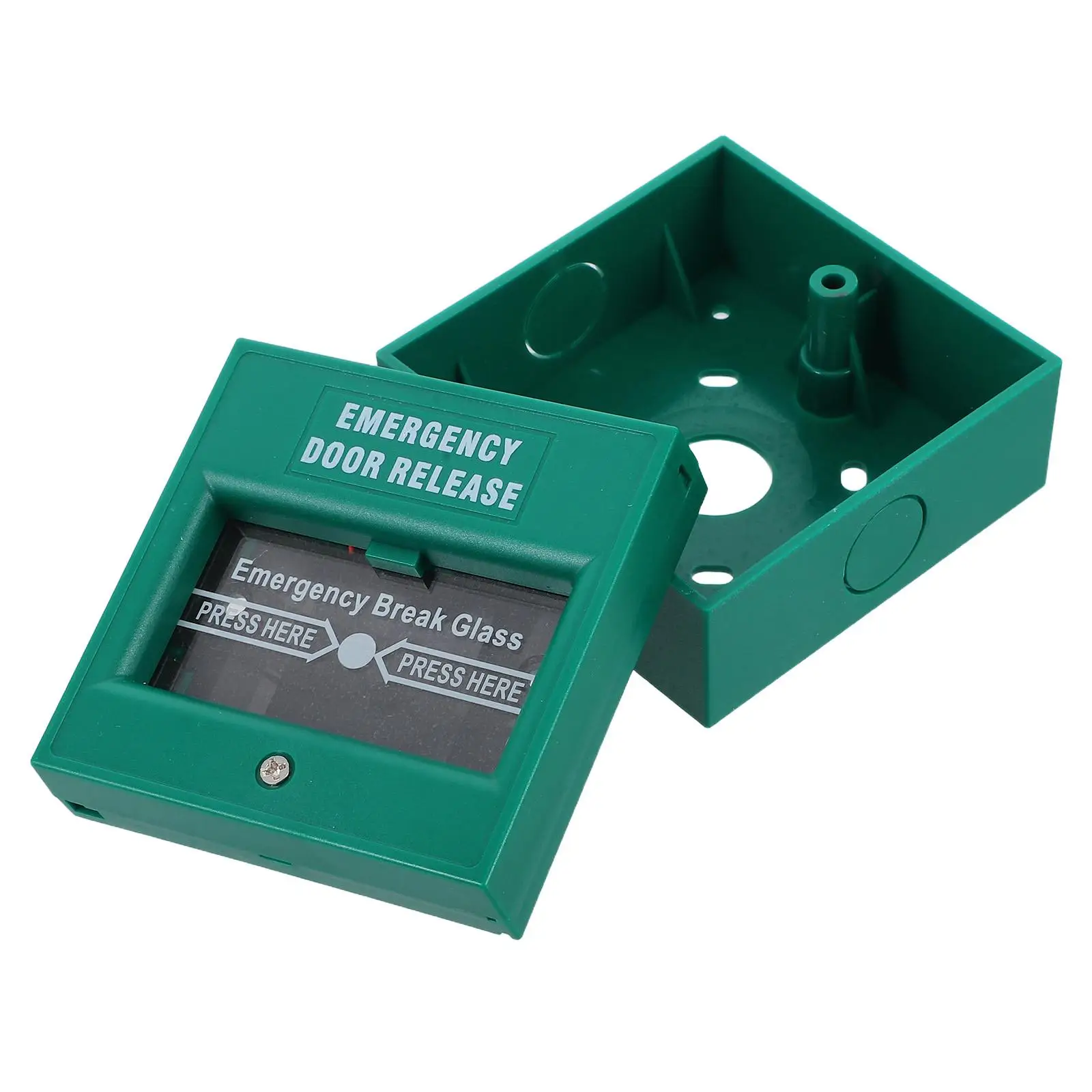 Alarm Switch Wired Emergency Button Security Manual Exit Release Plastic Break Glass for Factory