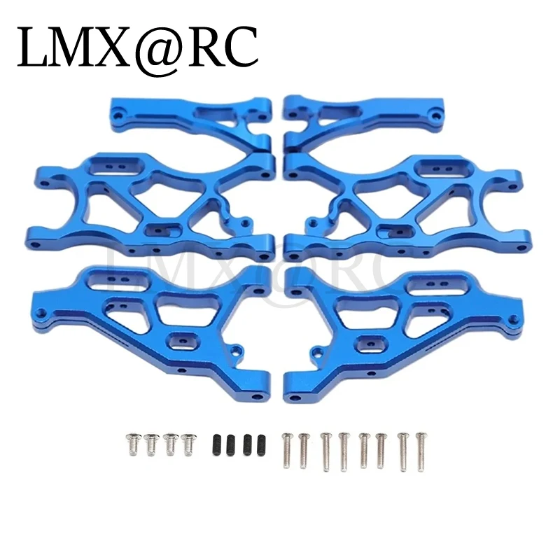 6pcs Metal Front and Rear Suspension Arm Set for ARRMA 1/7 Infraction Limitless 6S 1/8 Typhon 6S RC Car Upgrade Parts