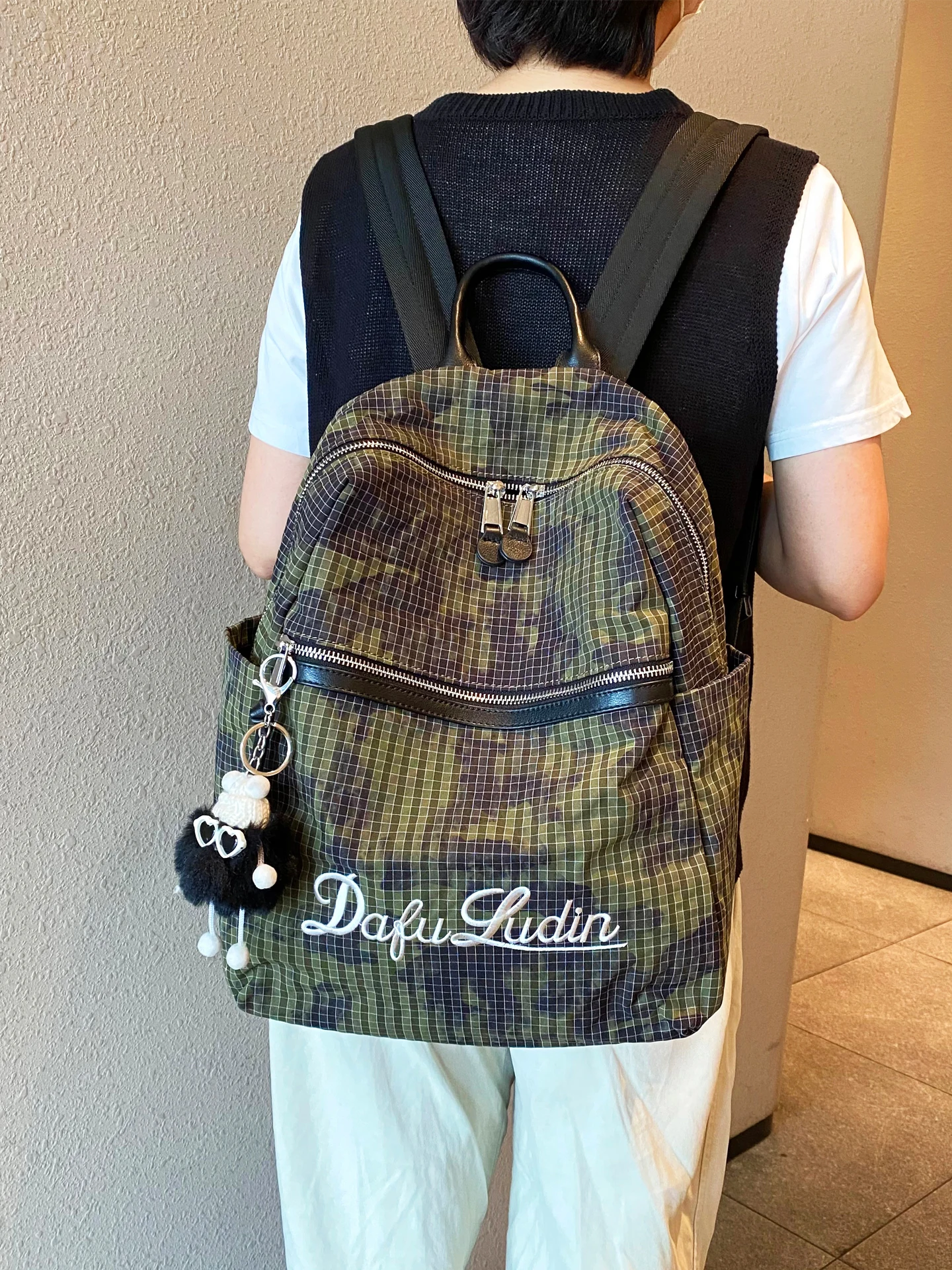 Luxury Brand Bolsa Feminina Backpack Women's 2025 New Mochila Femenina Camouflage Campus Girls Schoolbag Trendy Backpack