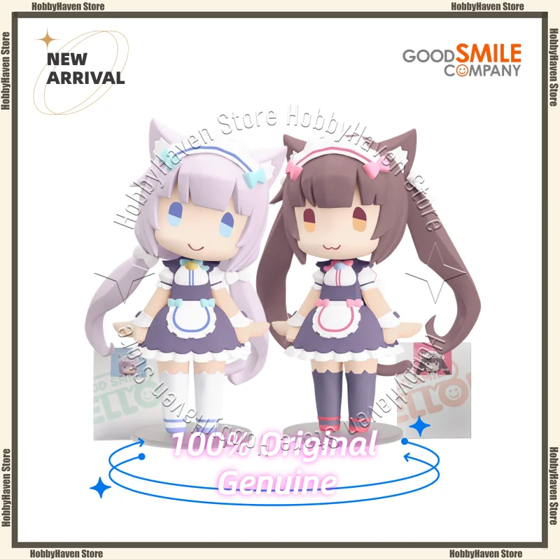 

In Stock Good Smile Company HELLO! GOOD SMILE Nekopara Vanilla/Chocolat Q Version Official Genuine Action Figure Collection Gift