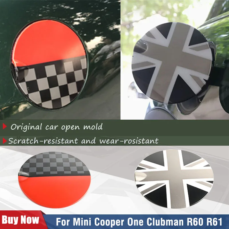 Brand New Plastic Union Jack Car Fuel Tank Cap Cover Housing Sticker For Mini Cooper R60 R61 Car Exterior Parts Accessories