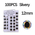 100pcs Slivery 11mm