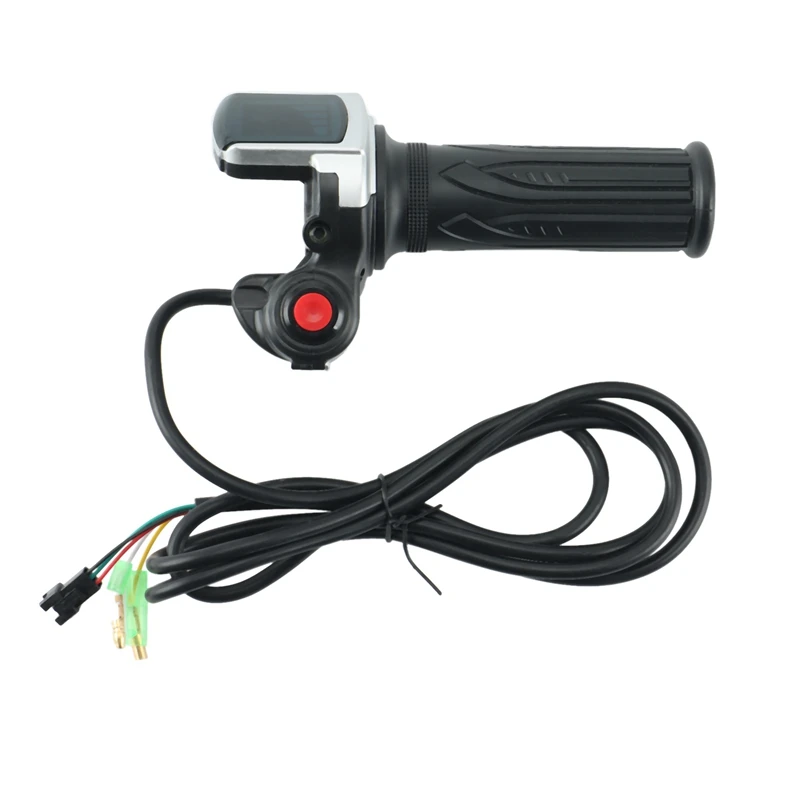 Electric Bicycle Scooter Speed Throttle Grip LCD Display With Switch Ebike Twist Throttle Accelerator Handlebar Grip