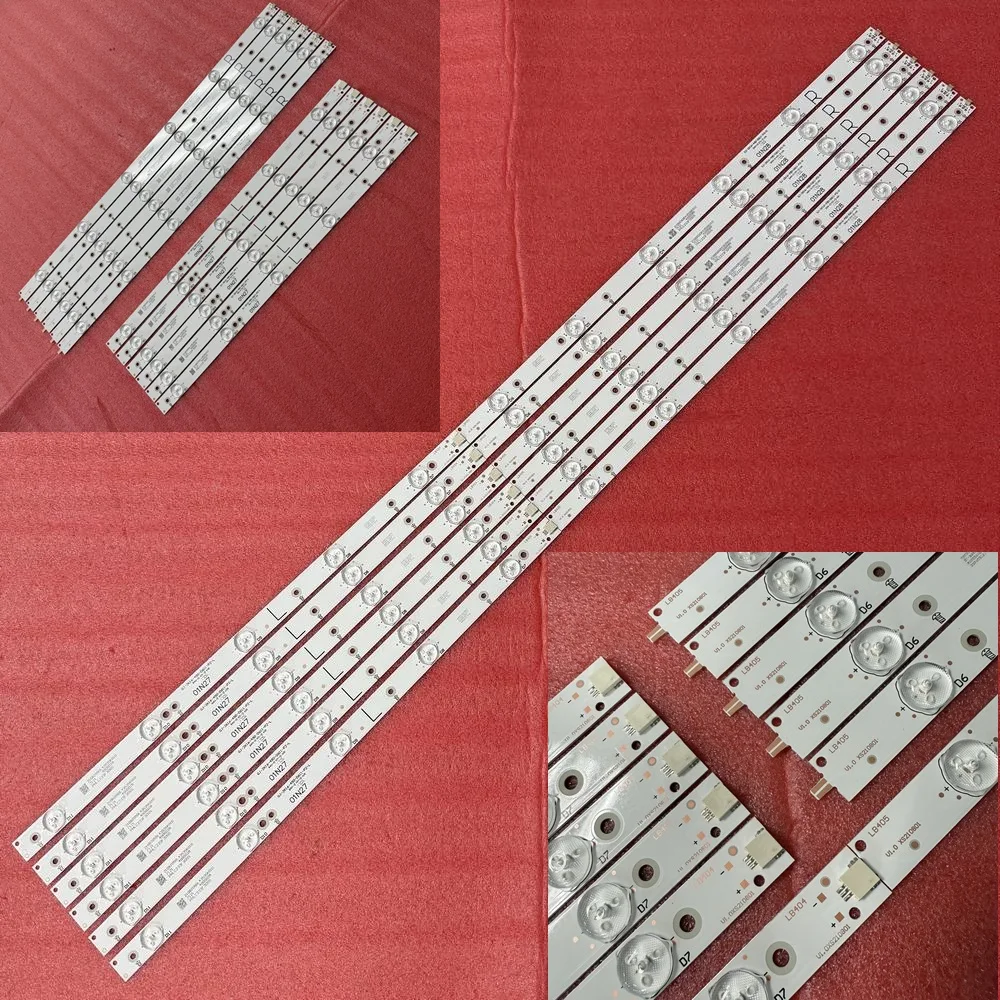 

New LED strip(12) for 49PUT4900 49PFS5301 49PUF6701 EVTLBM490E0601-AK-3 R EVTLBM490E0501-AJ-3 L 01N27 01N28 LBM490E0601