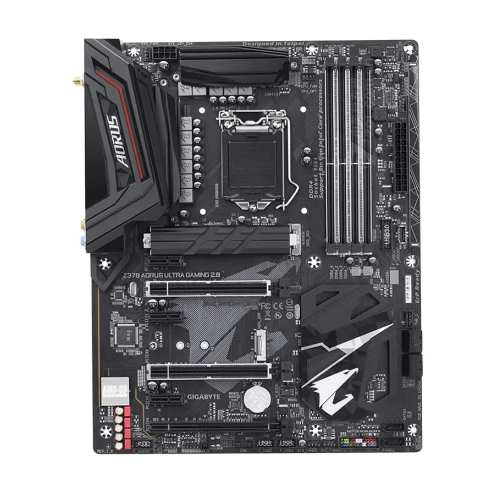 Игровая материнская плата Gigabyte Z370 AORUS ULTRA 2.0 с RGB Fusion и материнской платой Intel LGA1151 ATX 2xM.2 Crossfire