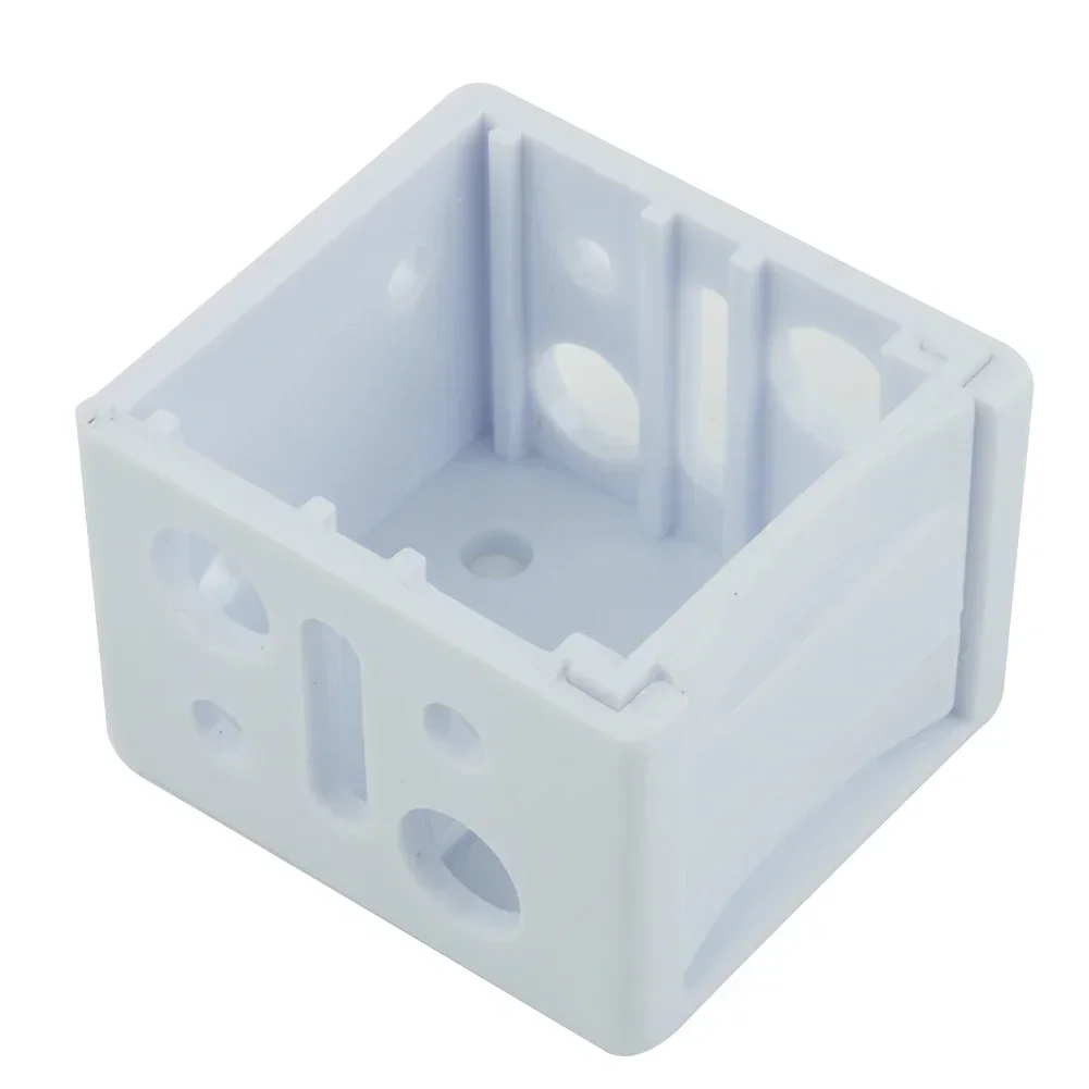 Mounting Support Blind Brackets Replacement Simple White Low Profile Box 4PCS.Set Classic For Internal And External