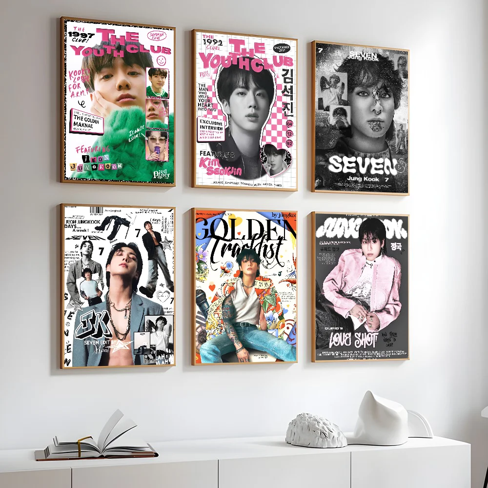 J-Jungkook_Seven_Tease Poster Stickers Art Wall Murals Decor Game Room Decor Gifts HD Painting