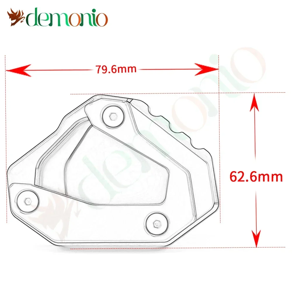 For YAMAHA YZFR1 YZF R1 2015 2016 2017-2023 Motorcycle Decoration Accessories Foot Support Plate Side Stand Extension Pad