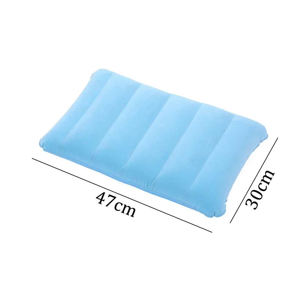 47x30cm Portable Air Cushion Pillows Beach Office Household Outdoor Soft Pillows Double-sided Back Relaxing Tool Plane Head Rest