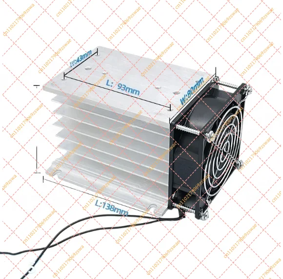 40A Three-Phase Solid State Relay H-110 with Forced Air Cooling Heatsink
