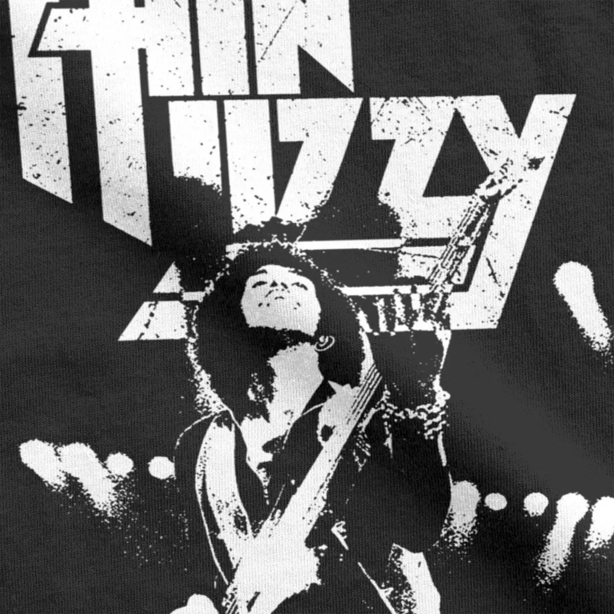 Rock Band 90s T Shirts Men Women 100% Cotton Amazing T-Shirt Crewneck Thin Lizzy Tee Shirt Short Sleeve Clothes Plus Size