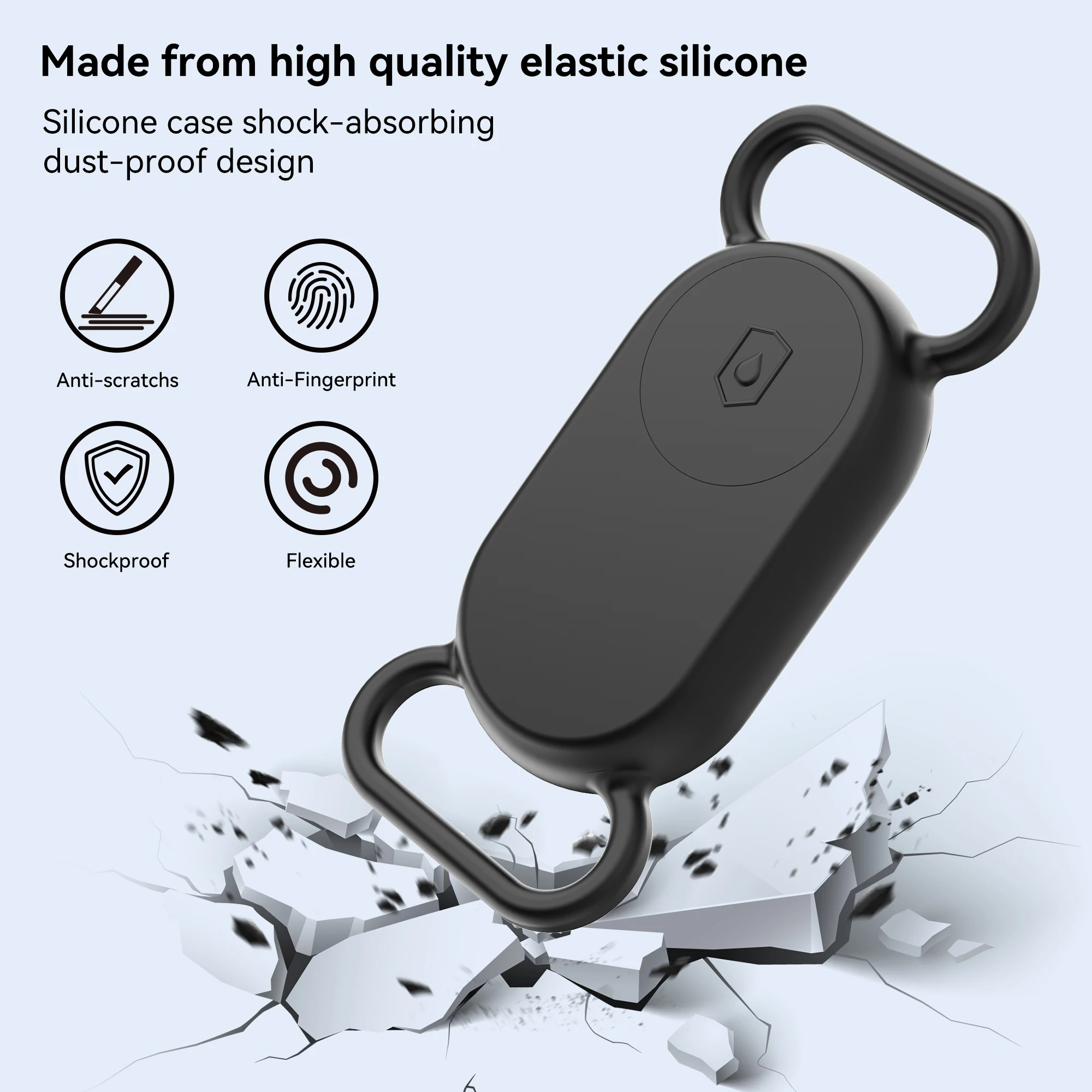 for Samsung Galaxy SmartTag2 Dog Collar Holder, Waterproof Silicone Case for Galaxy Smart Tag 2 for Pet Dog Cat Collars Holder