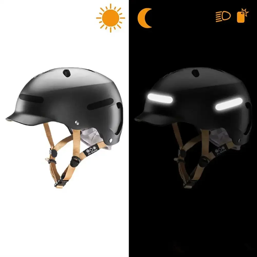 خوذات الدراجات النارية ملصقات عاكسة سوداء غير مرئية بسيطة وفعالة شريط عاكس دائرة وبيضاوية لدراجات الخوذ #5