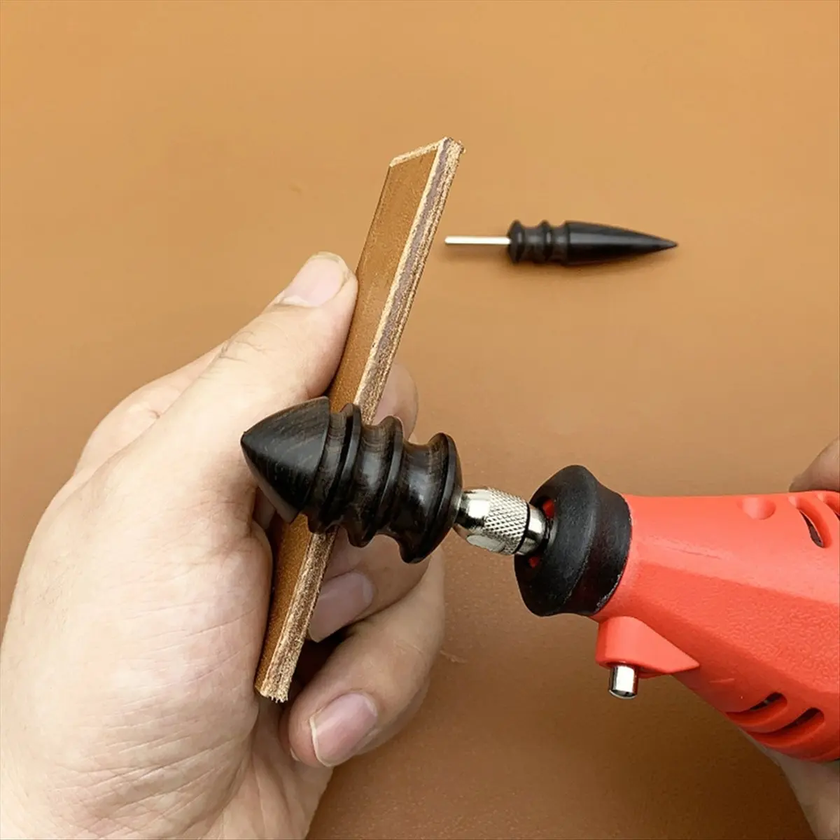 N14R Top Leather Edge Electric Polisher Polishing Stick Leather Craft Tools Leather Polishing DIY Leather Polishing Tools