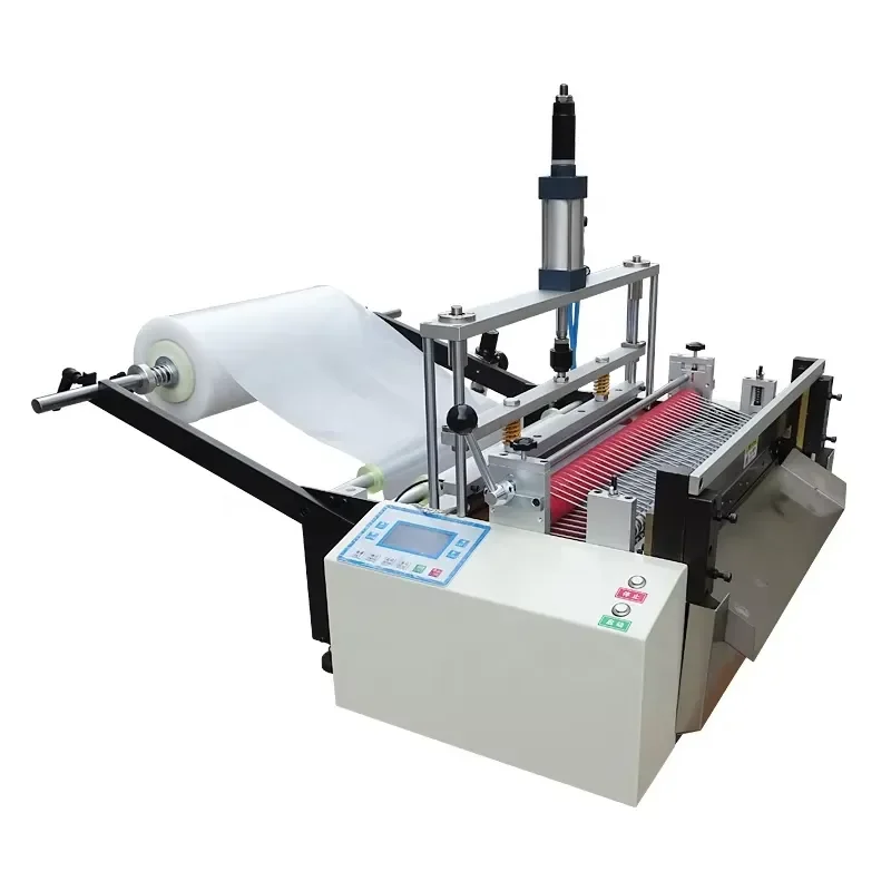 Automatic plastic film sheet roll cutting pvc bag mini polyethylene plastic heat sealing cutting bag making machine