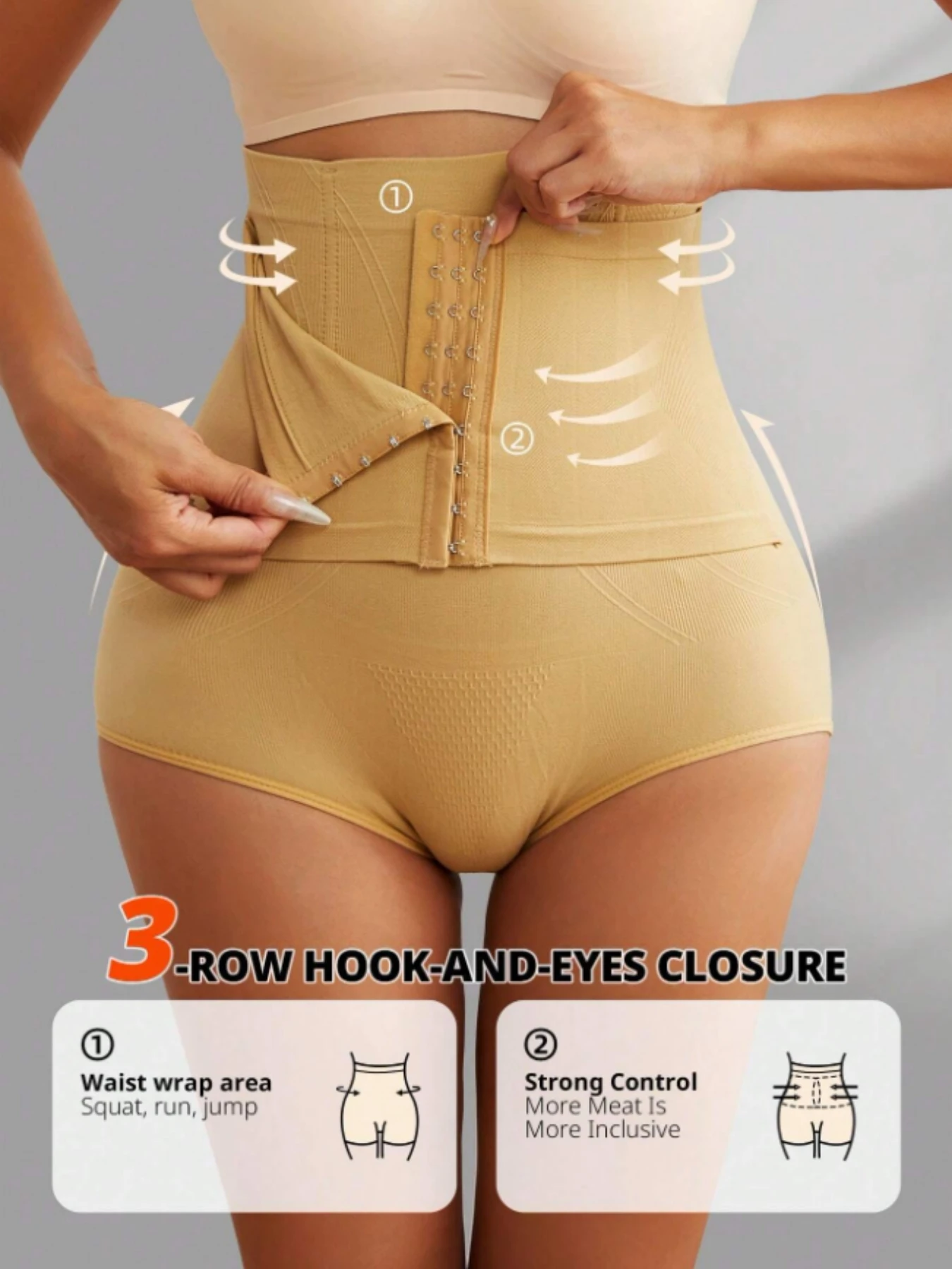 Women High Cinched Waist Shaping Panties, Tummy Control, Butt Lift, Waist Cincher, Leg Shaper Shapewear view 5