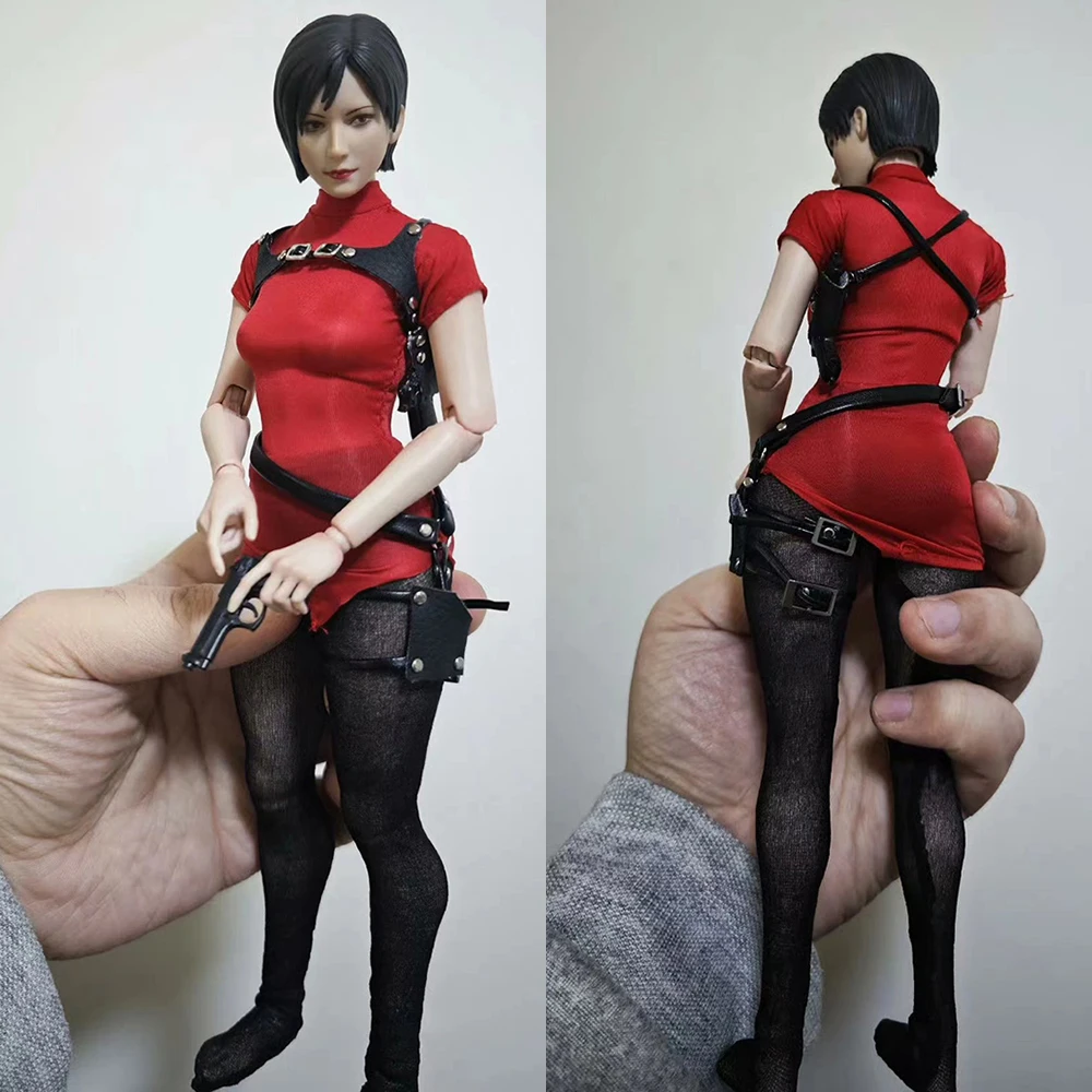 

Женский набор оружия в масштабе 1/6, Чулки с коротким рукавом Ada Wong, кожаные аксессуары для экшн-фигурок 12 дюймов