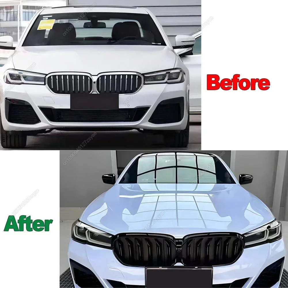 

For BMW 5 Series G30 G31 F90(M5) LCI 2020-2023 M Style Kidney Grille Glossy Black Front Bumper Auto Decor Grill Bodykit Tuning