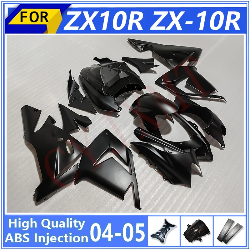 Customize Motorcycles Fairing Kit for ZX10R ZX10 2004 2005 Matte Black Fairings Panel ZX 10R 10 R 04 05 Bodyframe Bodywork Shell