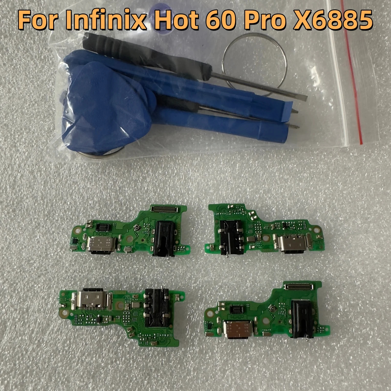 

Для Infinix Hot 60 Pro X6885: USB-порт для зарядки, док-станция с IC-чипом, разъем зарядного устройства, гибкий кабель с инструментами для замены