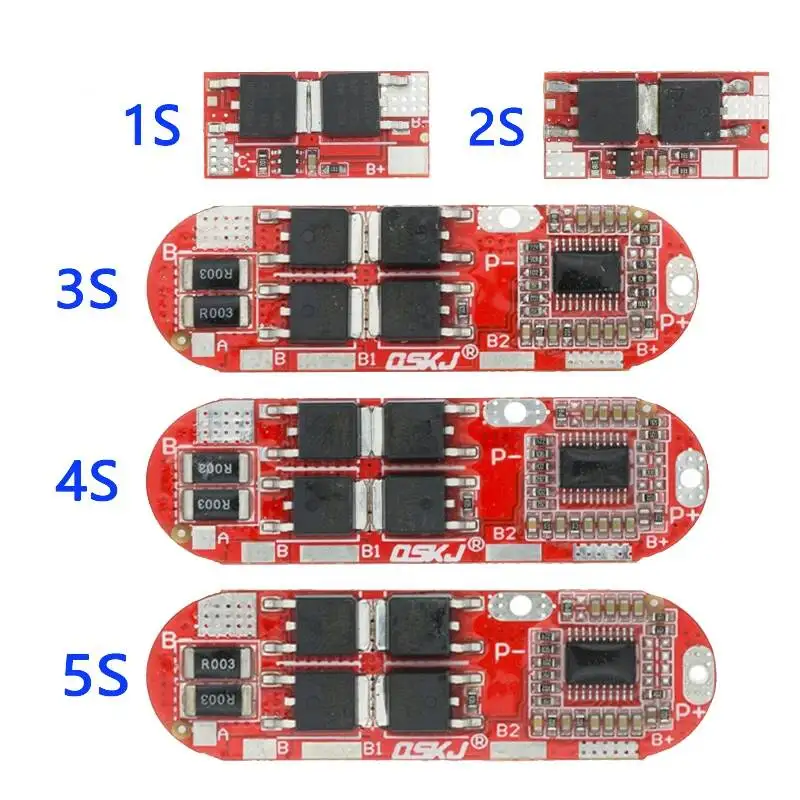 BMS 1S 2S 10A 3S 4S 5S 25A Li-Ion Lithium Battery Protection Circuit Board Module Pcb Pcm 18650 Lipo Bms Charger