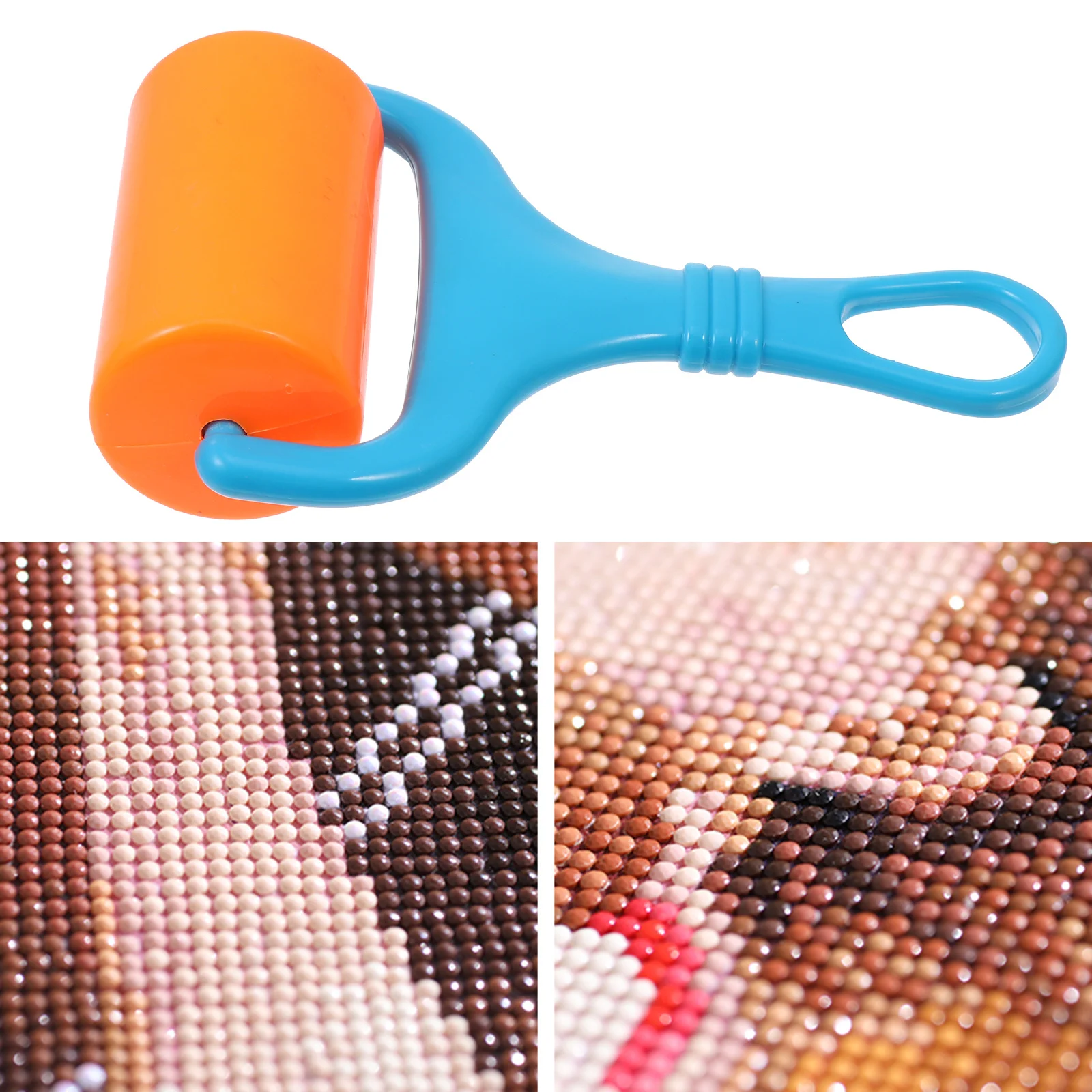 

3pcs Diy Rhinestone Applicator Plastic Roller For Craft Stamping Painting Quilting Tools Non-Slip Handle Durable Rolling Wheel