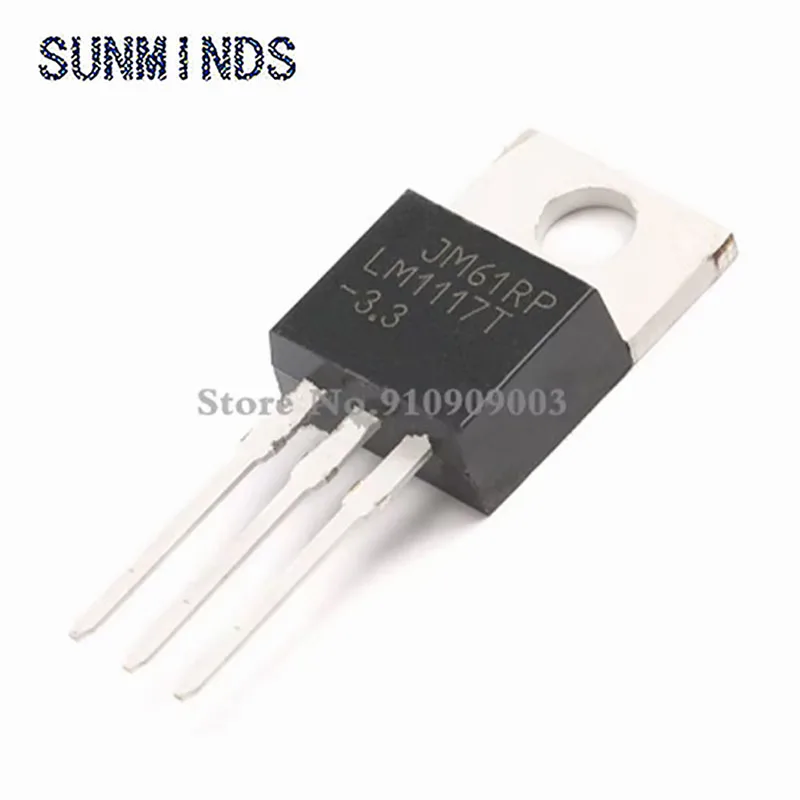 10PCS LM1117T-3.3 TO220 LM1117-3.3 LM1117T 3.3V LM1117 TO-220