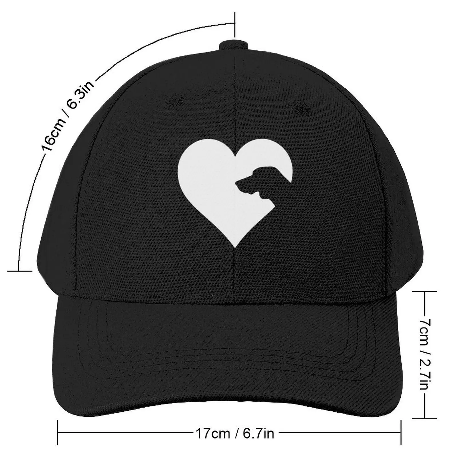 The Heart of the Treeing Walker Coonhound Lover Baseball Cap Icon New Hat Big Size Hat Women's Golf Wear Men's