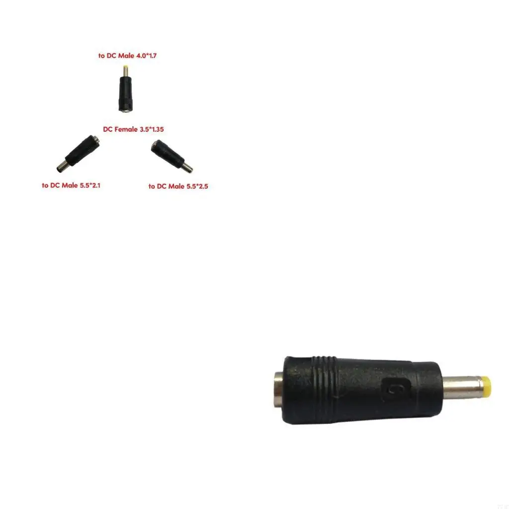 

Reliable DC3.5x1.35mm Female to DC5.5x2.5mm Male Adapter for Electronics 77JC