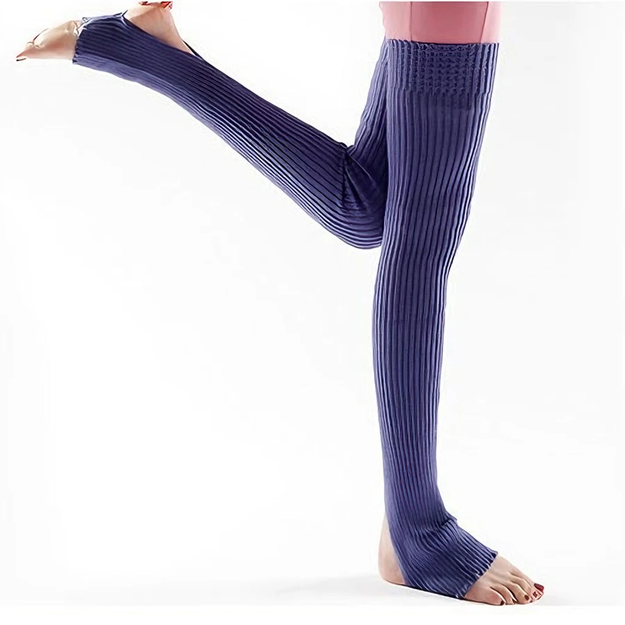 USHINE Classic Knit Leg Warmers Rib-Knit Knee-High Leg Warmer Socks Women's Stockings Knitted knee high socks for comfort