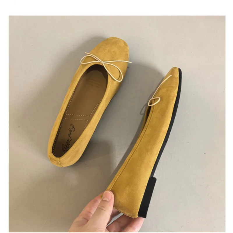 Weiche Ballerinas mit Schmetterlingsknoten, runde Zehenpartie, Damenschuhe, Slip-On-Schuhe, flache Schuhe für Damen, neu im Jahr 2026. – Detail 10