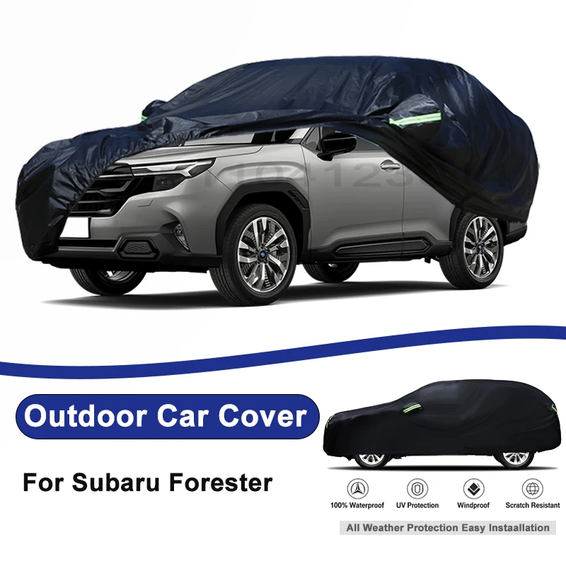 

Outdoor Full Car Cover For Subaru Forester with Reflective Strips Waterproof Snowproof Dustproof UV Protection Auto Accessories