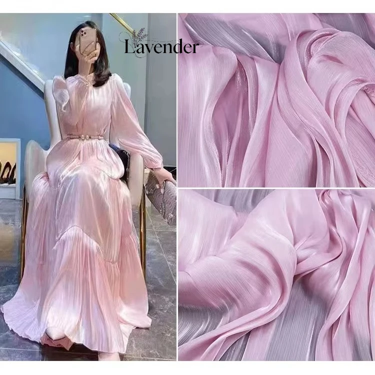 

Ткань из органзы с эффектом ледяных цветов и водных волнообразных узоров, блестящая, для пошива вечерних и сценических платьев, а также для изготовления аксессуаров для волос своими руками