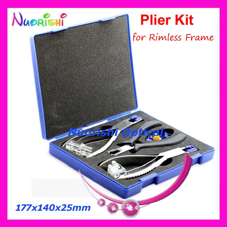 Professional Eyewear Silhouette Plier Set For Rimless Frame Glasses Tool Kit Set B01A