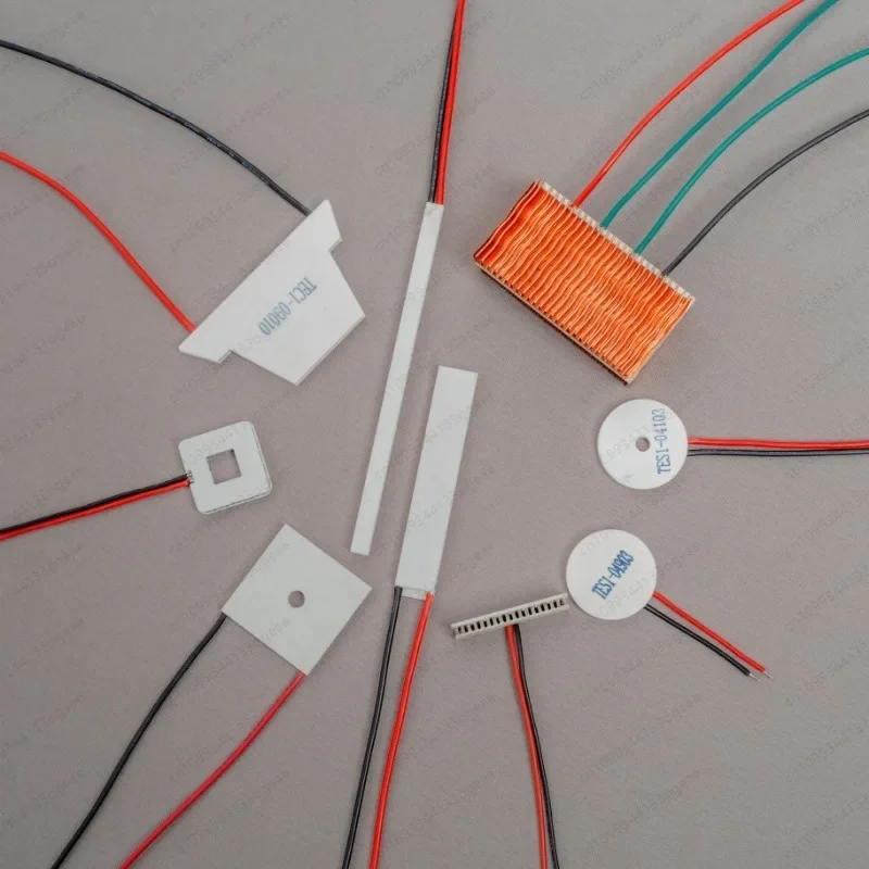 TES1-11903 11904 แผ่นทำความเย็นเพลเทียร์แบบวงแหวน 30x30 มม., รูตรงกลาง 4.5 มม. แผ่นทำความเย็นแบบวงแหวน
