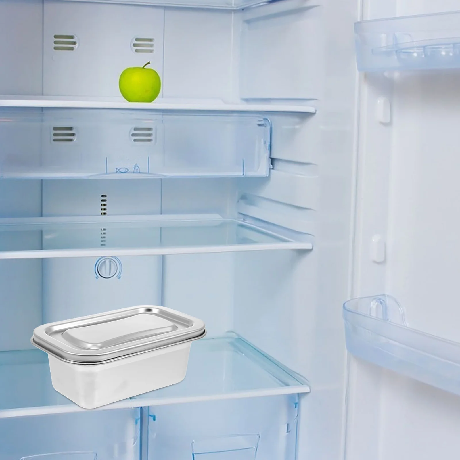 Contenitore per gelato resistente, design ermetico, comoda scatola per congelatore per la conservazione degli alimenti, mantiene fresco a lungo termine, ideale per la casa