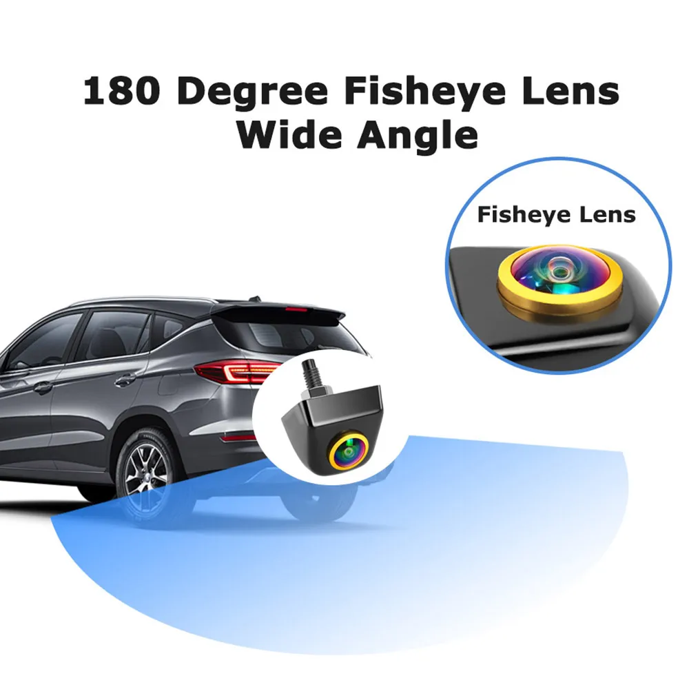 4K1920*1080P AHD Dynamic Trajectory Vehicle Rear View Camera Vehicle Parking Reverse fisheye lens Plug and Play universal