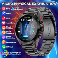 LIGE 2025 AI Healthy Diagnosis ECG+PPG Smart Watch BT Call Heart Rate Body Temperature Blood Pressure Health Tracking Smartwatch