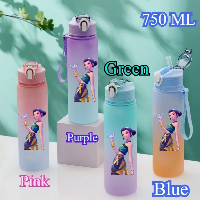 KPop Охотники на демонов для девочек Бутылка для воды Аниме DIY Персонажи с принтом Индивидуальные портативные чашки KPop Fantasy 2025 Новые подарки