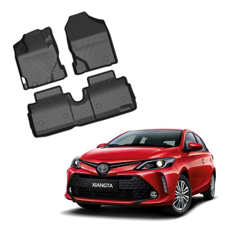 High Quality TPE Material Front Rear Car Mats for Toyota VIOS FS Tpe Car Mats Car Accessories Floor Mat