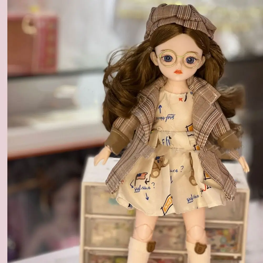 Movable Big Eyes Princess BJD Doll Korean Makeup Look Mini 30cm Bjd Doll Sweet Cute 1/6 BJD Doll Mini Girl Toy Girls Gifts